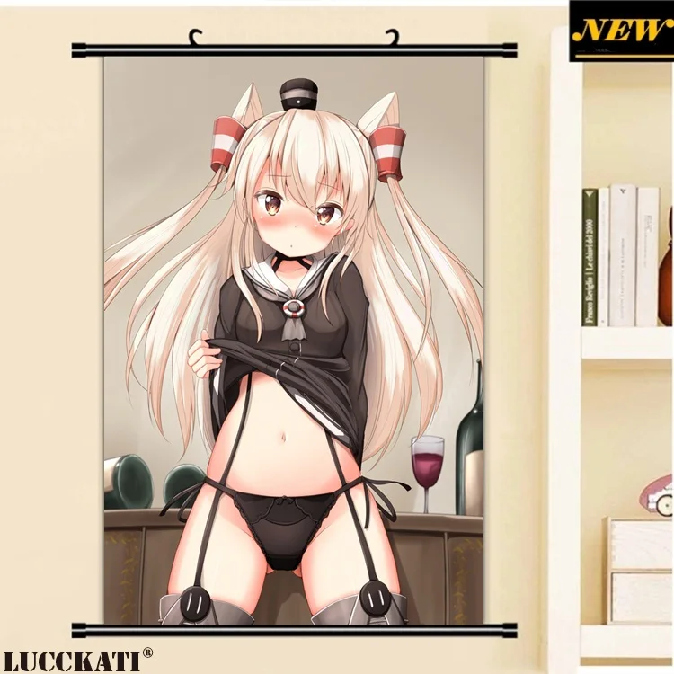 10yande.re 406219 amatsukaze_(kancolle) kantai_collection mochiyuki pantsu shirt_lift stockings string_panties thighhighs_副本