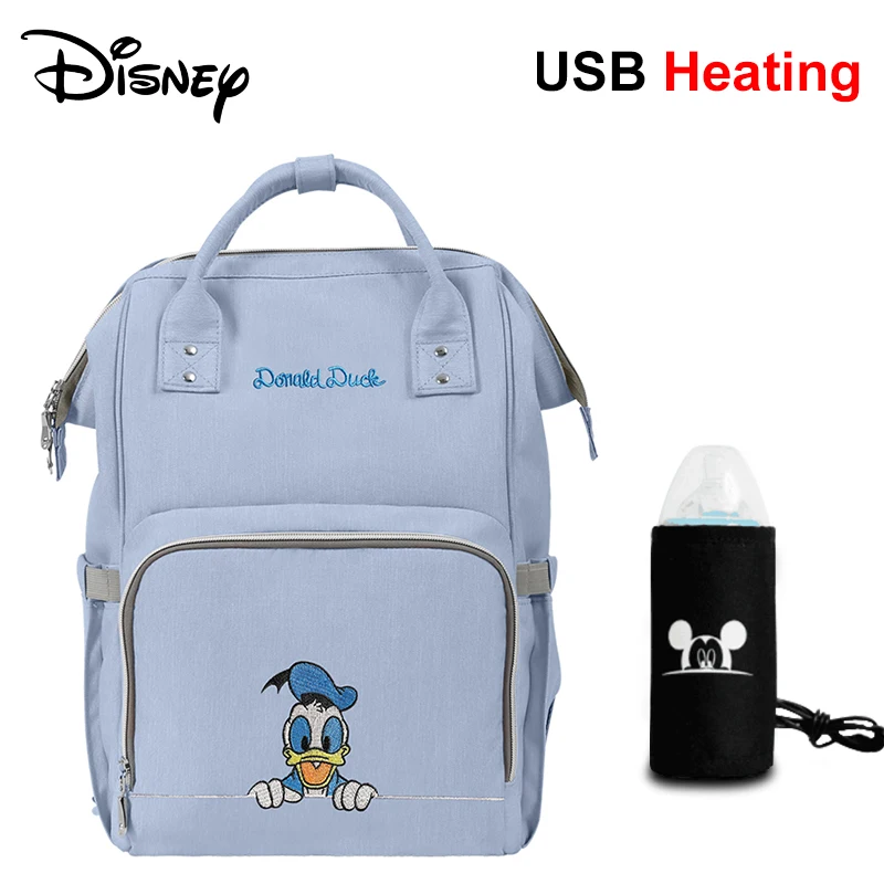 Сумка для подгузников disney, рюкзак, USB бутылочка, изоляционные сумки, Минни, Микки, большая емкость, для путешествий, Оксфорд, для кормления ребенка, Мумия, сумочка - Цвет: 33