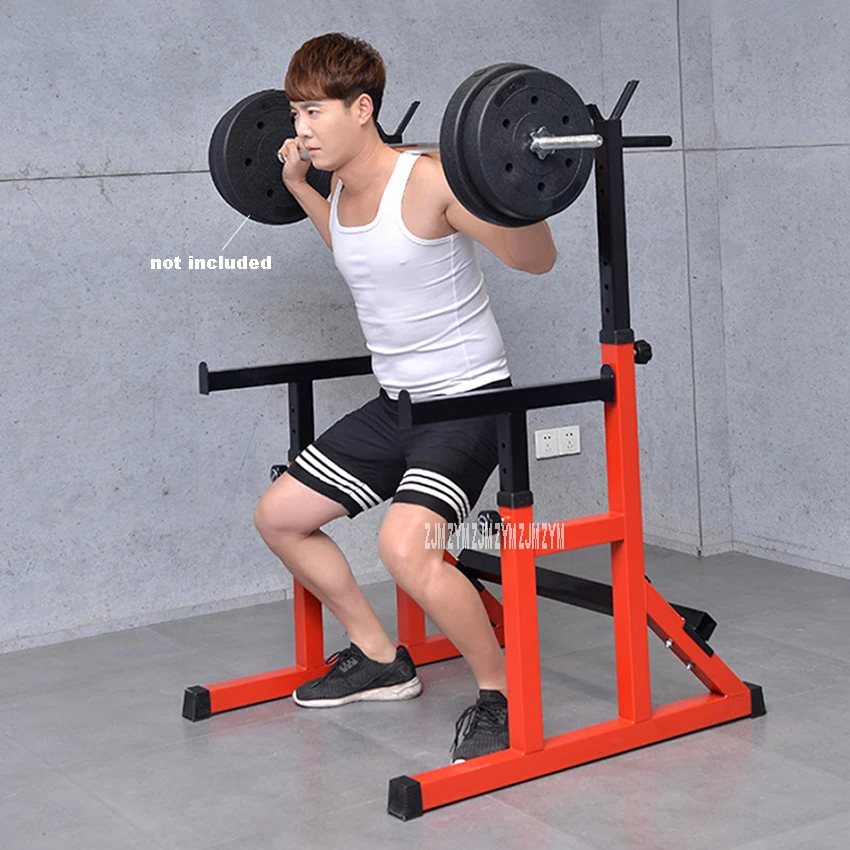 Kx11 Regolabile Integrato Bilanciere Squat Rack Commerciale Sollevamento Pesi Bilanciere Rack Indoor Push Bench Bilanciere Semi-Frame Stand