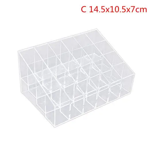 C 14.5x10.5x7cm 24 Сетки макияж Органайзер коробка для хранения губная помада держатель косметическая коробка шкатулка Держатель Дисплей Стенд Макияж органайзер - Цвет: C 14.5x10.5x7cm