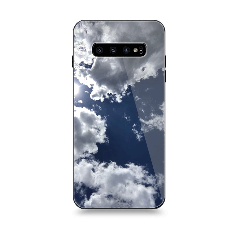 Мобильный чехол для телефона Стекло для samsung A10 A20 A30 A40 A50 A60 A70 S7 край S8 Plus Note 8 9 S10 крышка звездного неба - Цвет: G9