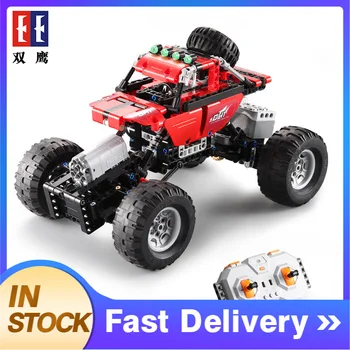 

C51041 489 pcs DoubleE technology series electric remote control building block off-road vehicle climbing assembling toy gift