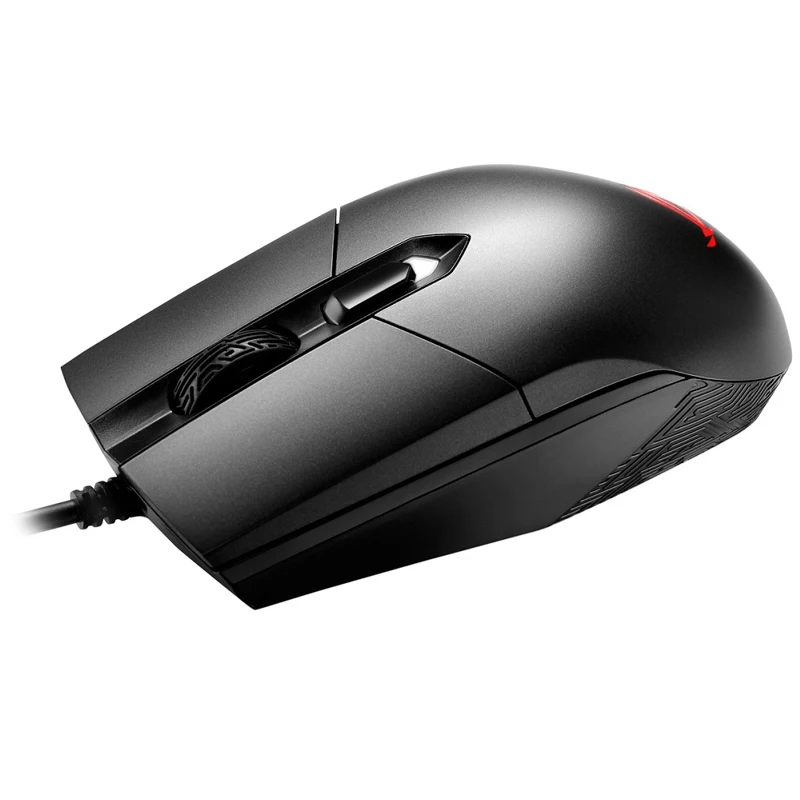 Мышь ASUS ROG Strix Impact 90MP00P0-B0UA00 оптическая, проводная, 5000 dpi, USB, RGB подсветка, цвет: черный