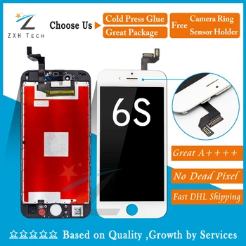 

50PCS/LOT Alibaba China 100% No Dead Pixel for iPhone 6s LCD Display With 3D Touch Screen Digitizer Assembly Replacement via DHL
