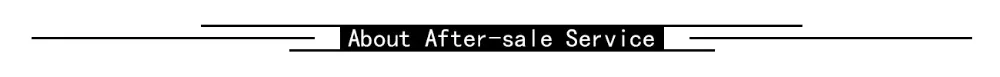 About After-sale Service