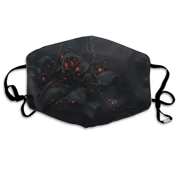 

Flower Fire Light Anti Dust Half Face Mouth Mask, Unisex Cotton Warm Fashion Adjustable Washable Mask