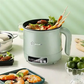 

1pc Multifunctional Electric Skillet Non-Stick Hot Pot Noodles Cooker (US Plug)