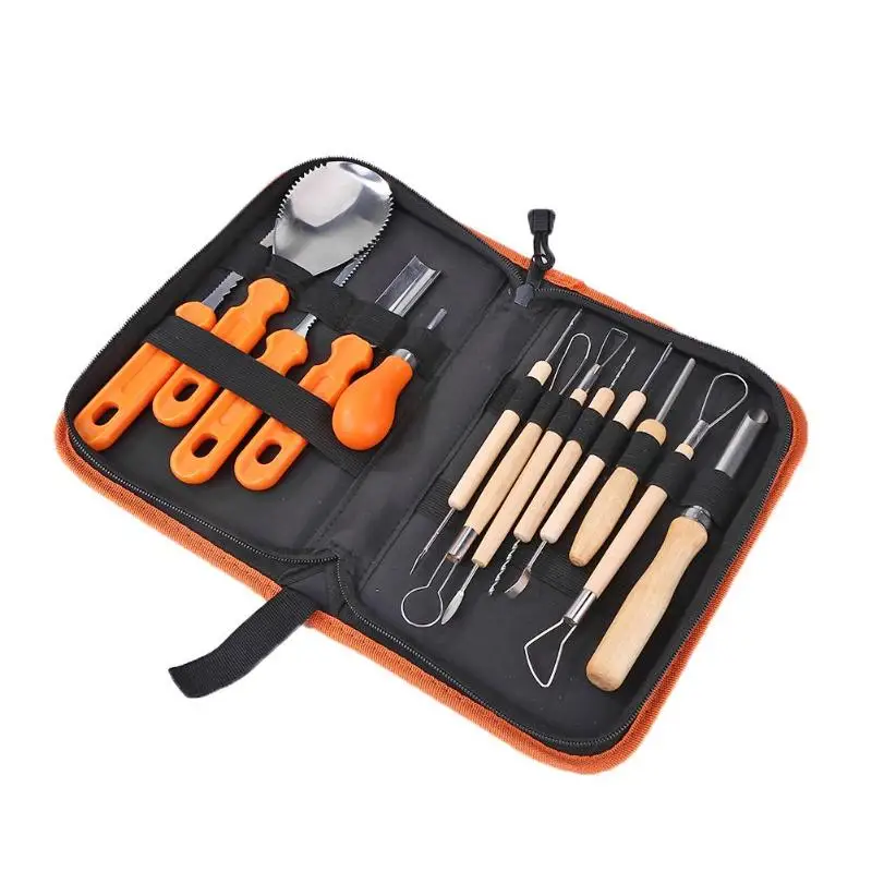 

13pcs/Set Pumpkin Carving Cutter Stainless Steel Halloween Sculpting Tool
