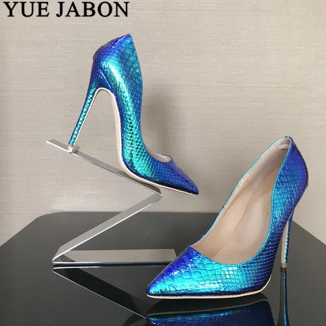 Yue jabon/Роскошные Брендовые женские туфли лодочки свадебные с острым носком на