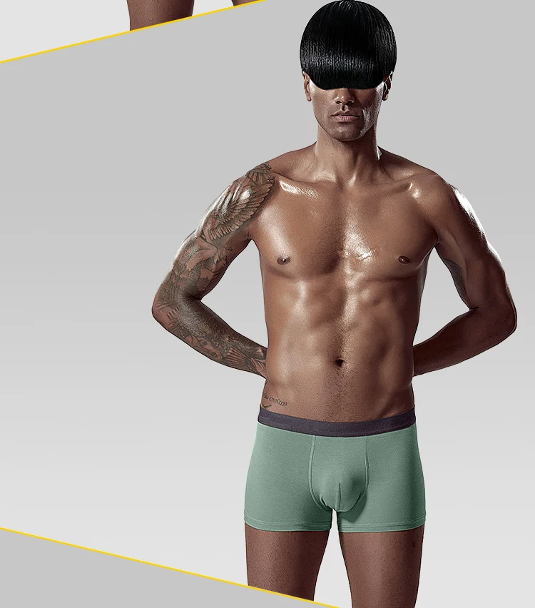SeeBest 60S модальное нижнее белье для мужчин Боксеры Шорты Ropa Interior Hombre Cueca Masculina для мужчин Para Bielizna бесшовный пенис упаковка Лот