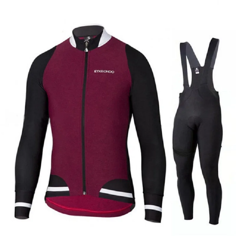 Set 10 Команда с длинным рукавом Etxeondo Велоспорт Джерси набор комбинезон ropa ciclismo велоодежда MTB велосипед Джерси Униформа мужская одежда - Цвет: Set 10