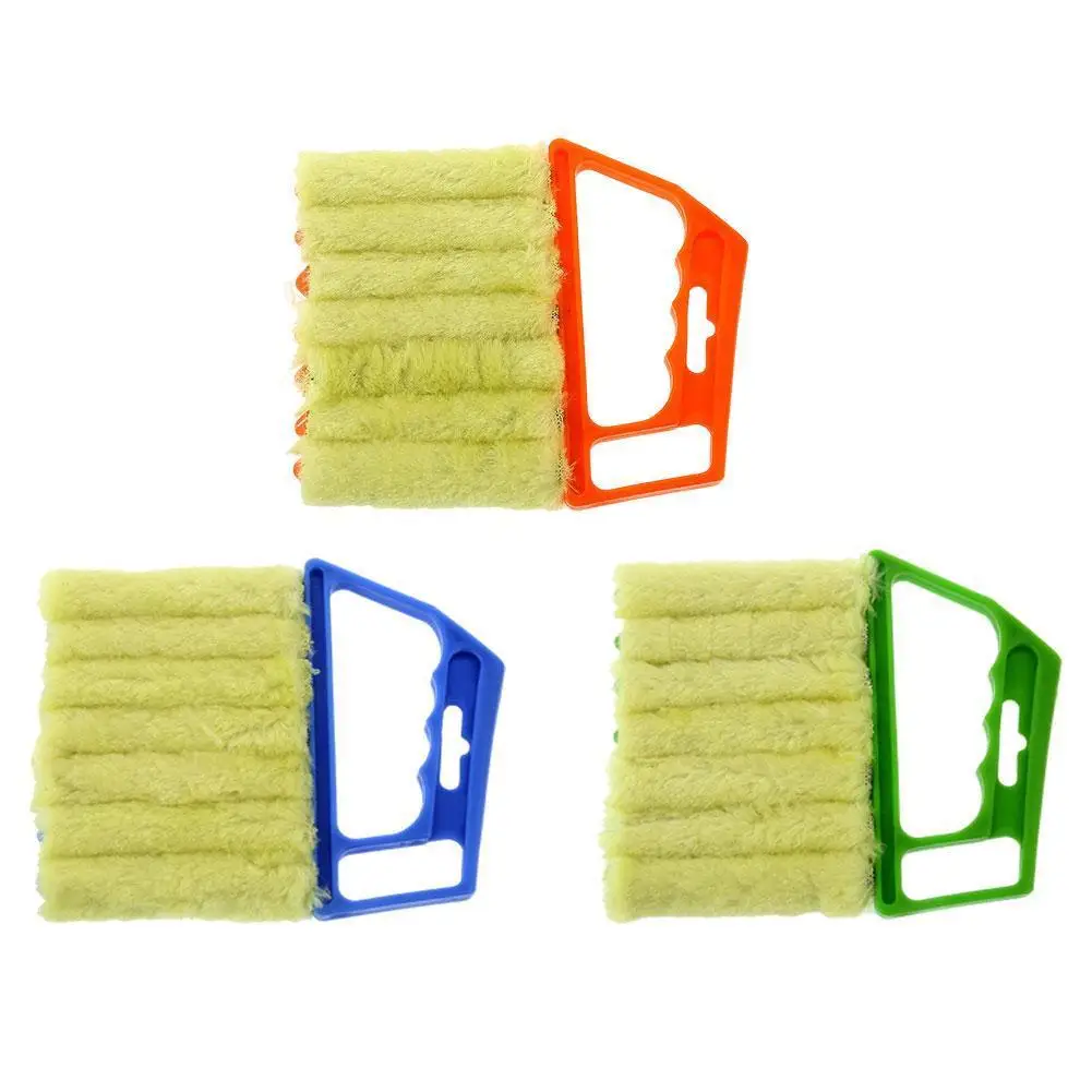 

7 Finger Dusting Cleaner Tool Useful Microfiber Window Brush Air Conditioner Cleaner With Washable Venetian Blind Cleaning
