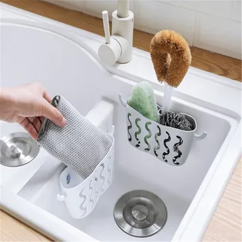 

Creative Sink Hanging Bag Kitchen Shelves Tap Sink Storage Basket Storage Hanging Basket Sponge Holder