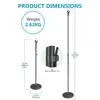 Neewer Compact Base Microphone Floor Stand with Mic Holder Adjustable Height from 39.9 to 70 inches Durable Iron-made Stand ► Photo 3/6