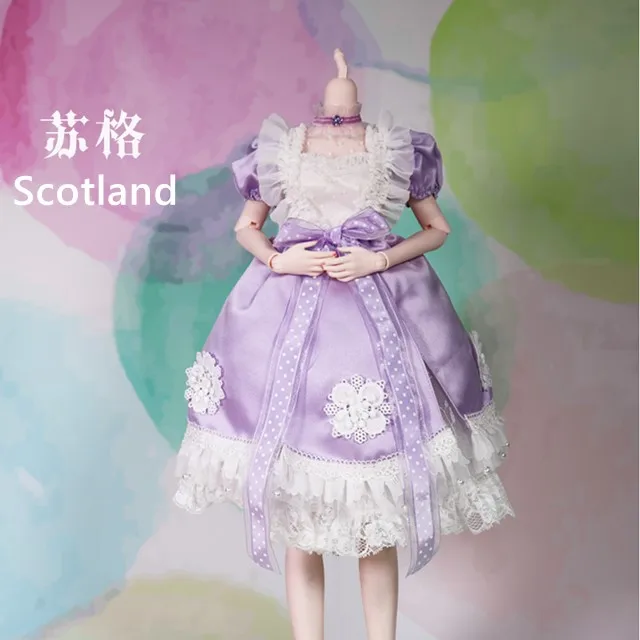 like the picture 1/3 bjd кукла 62 см шарнир тело Кукла одежда костюм платье, только одежда без куклы без тела - Цвет: like the picture