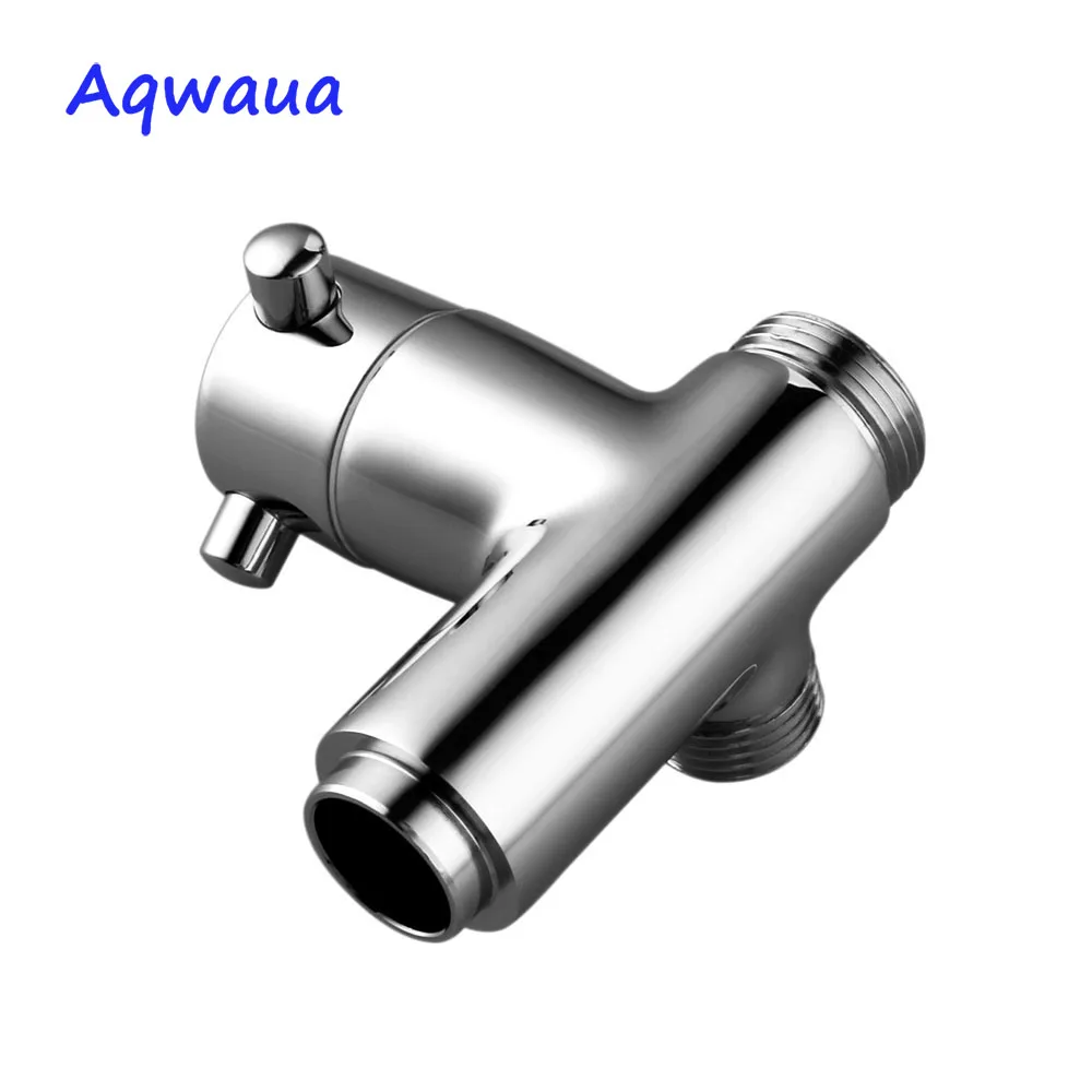 Aqwaua Shower Accessories Shower Diverter 3 Way Arm Diverter 3 Function Mixer Brass Body Chrome for Bathroom