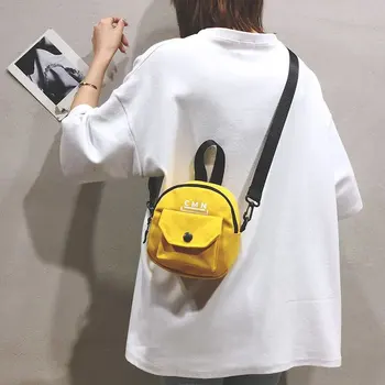 

2020 New Women Shoulder Bag Canvas Flap Bag With Cartoon Doll Fashion Handbag Crossbody Bag Cute Girl Phone Purses Messenger Bag