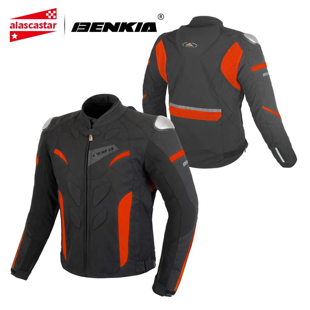 

BENKIA Motorcycle Jacket Men Moto Jacket Motocross Body Armor With Waterproof Linner Jaqueta Moto Protection Riding Jacket M-5XL