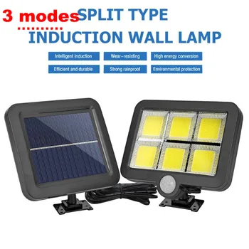 

LED Solar Rechargeable Garden light PIR Motion Sensor Lawn Lamp Night Security Wall Light Outdoor Yard Fence Emergency Lighting