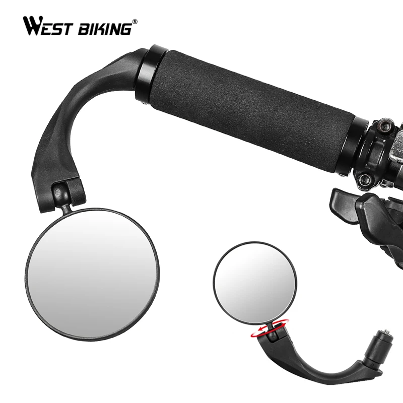 

360 Degrees Rotation Bike Handlebar End Mirrors Cycling Back Review Mirror For MTB Road Riding Racing Mirror Bicycle Accessories
