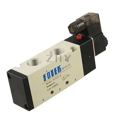 

DC 24V 4V410-15 2 Position 5 Way Air Solenoid Valve