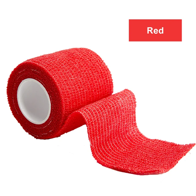 4.5m Colorful Sport Self Adhesive Elastic Bandage Wrap Tape Elastoplast For Knee Support Pads Finger Ankle Palm Shoulder Red
