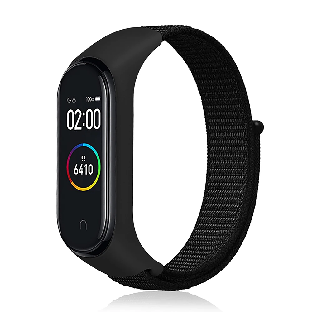 Watch Applicable Millet 3 Generation 4 Generation Smart Bracelet Nylon Loop Integrated Watch with Velcro New Fashion Watch Belt