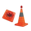 38cm/48cm/68cm High Folding Reflective Telescopic Cone Plastic Roadblock Road Traffic Facilities Flashing Warning  Lights Signs ► Photo 2/6