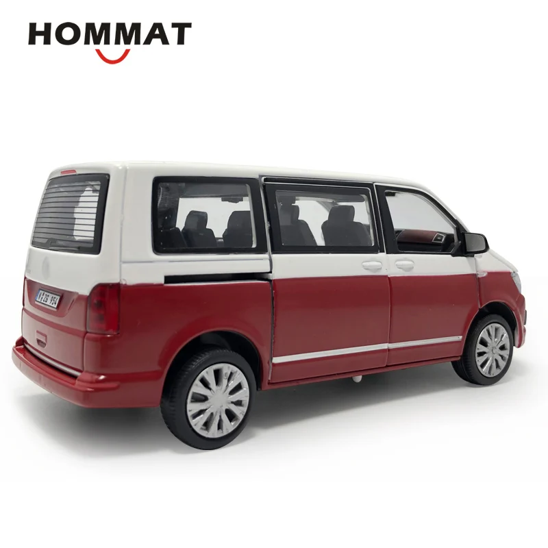 HOMMAT 1:32 Масштаб T6 Multivan MPV модель автомобиля металлический сплав литья под давлением игрушка модель автомобиля коллекция детский подарок игрушки для детей