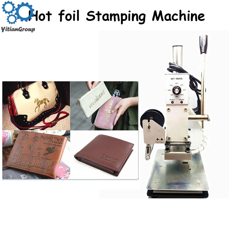 

Hot Foil Stamping Machine leather Wood Paper Branding Logo Marking Press Machine Leather Embossing Machine