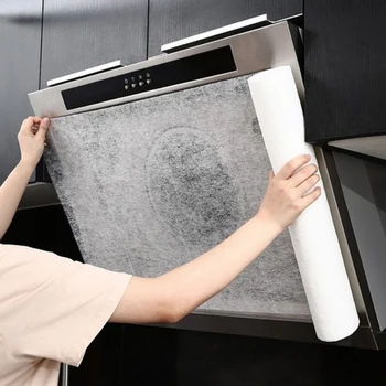 

10M Kitchen Oil Sticker Range Hood Oil Filter Paper Moisture-proof Transparent Oil-Absorbing Paper Oil-Proof Sticker