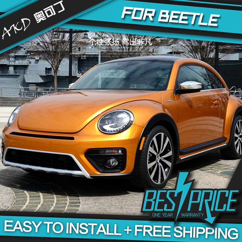 АКД автомобилей Стайлинг фар для VW Beetle фары светодиодный ходовые огни биксенон