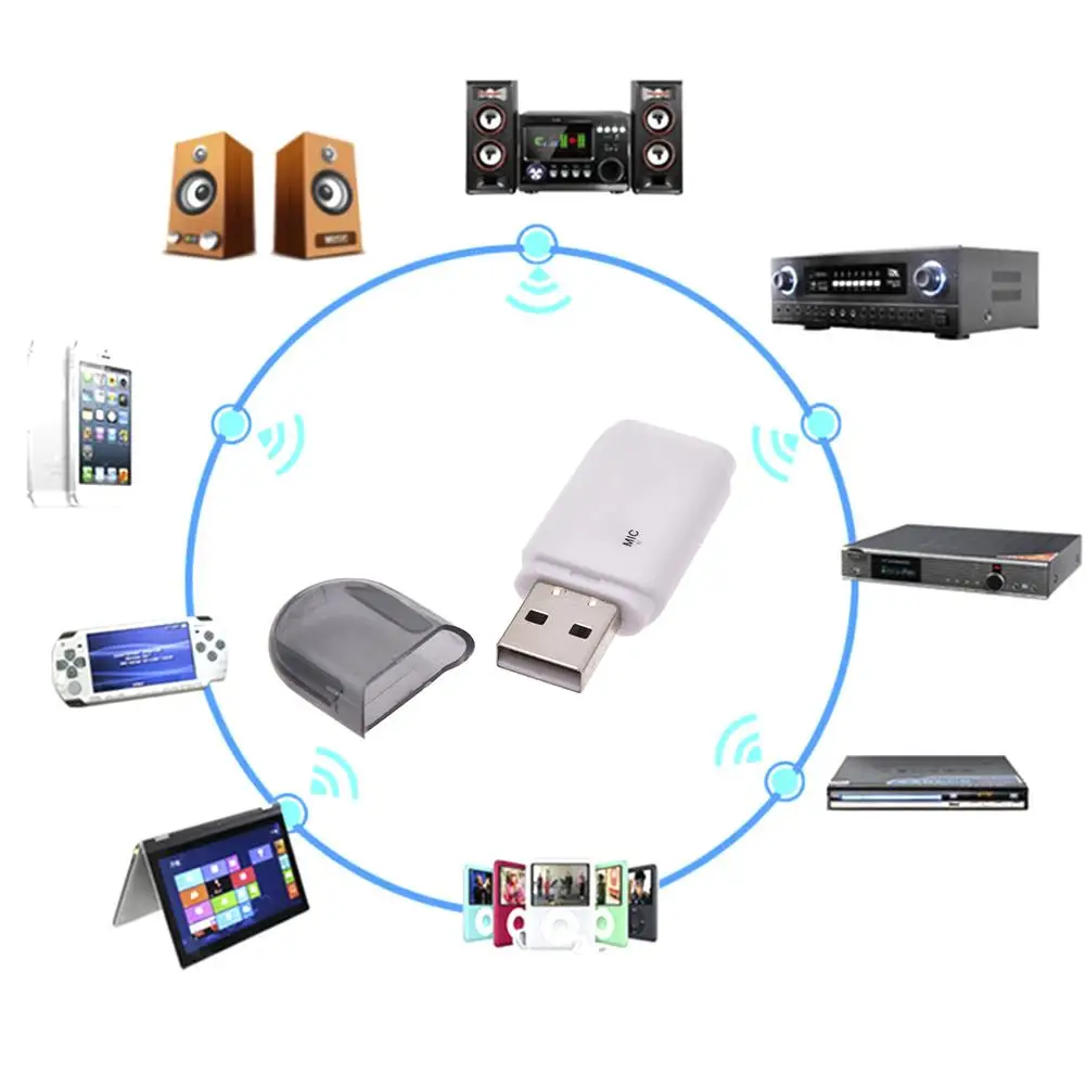 USB Bluetooth ключ V 2 1 Аудио приемник передатчик стерео адаптер AUX разъем для ТВ ПК