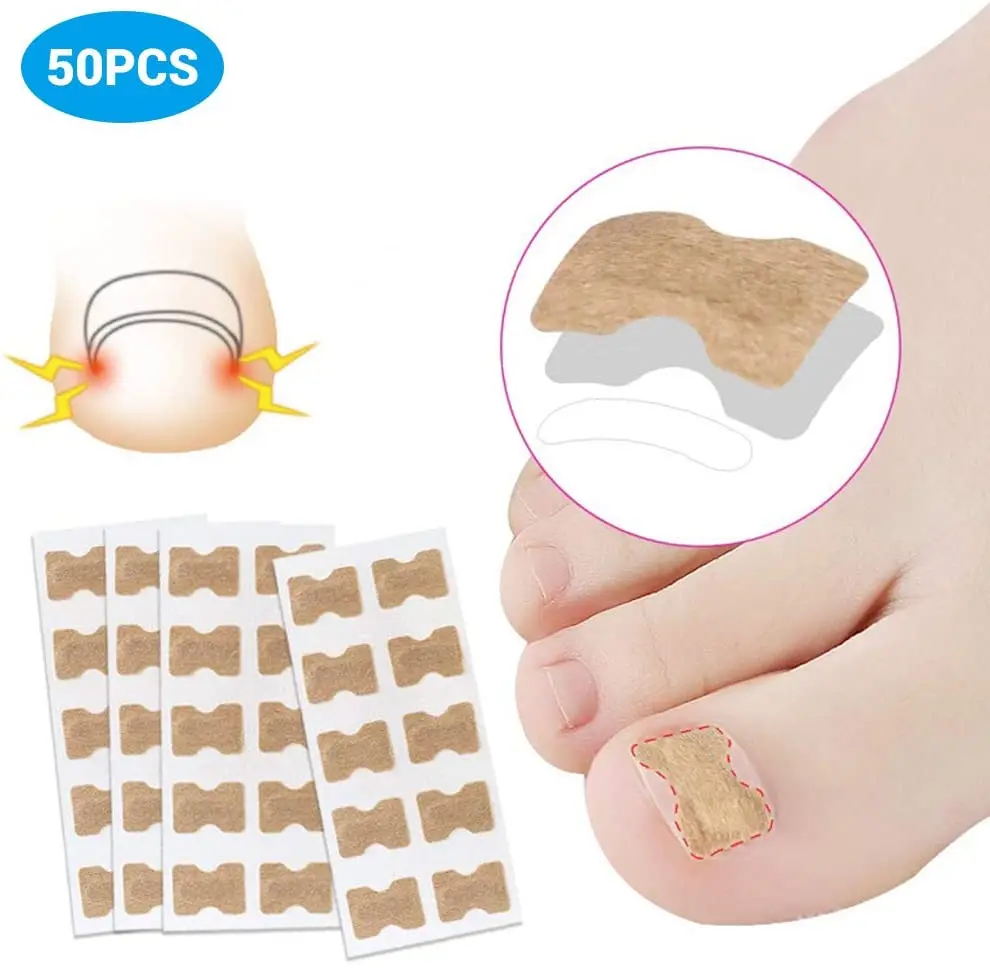 

50pcs Nails Correction Stickers For Ingrown Toenails Sticker Double-Sided Adhesive Tape Paronychia Correction Pedicure Tools