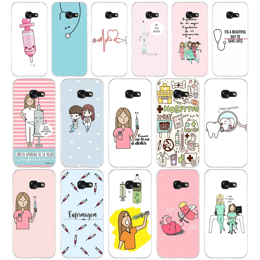 92Sd Medicina Infermiera Medico Dentista Custodia Morbida In Silicone Tpu Cover Per Samsung A3 A5 A6 Plus A7 A8 A9 Star Lite S 6 7 8 9