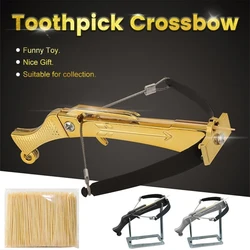 Mini palito de dente lançador modle brinquedos brinquedo fidget descomprimir criativo toothpick brinquedo fio bowstring clássico coleção brinquedos e presentes
