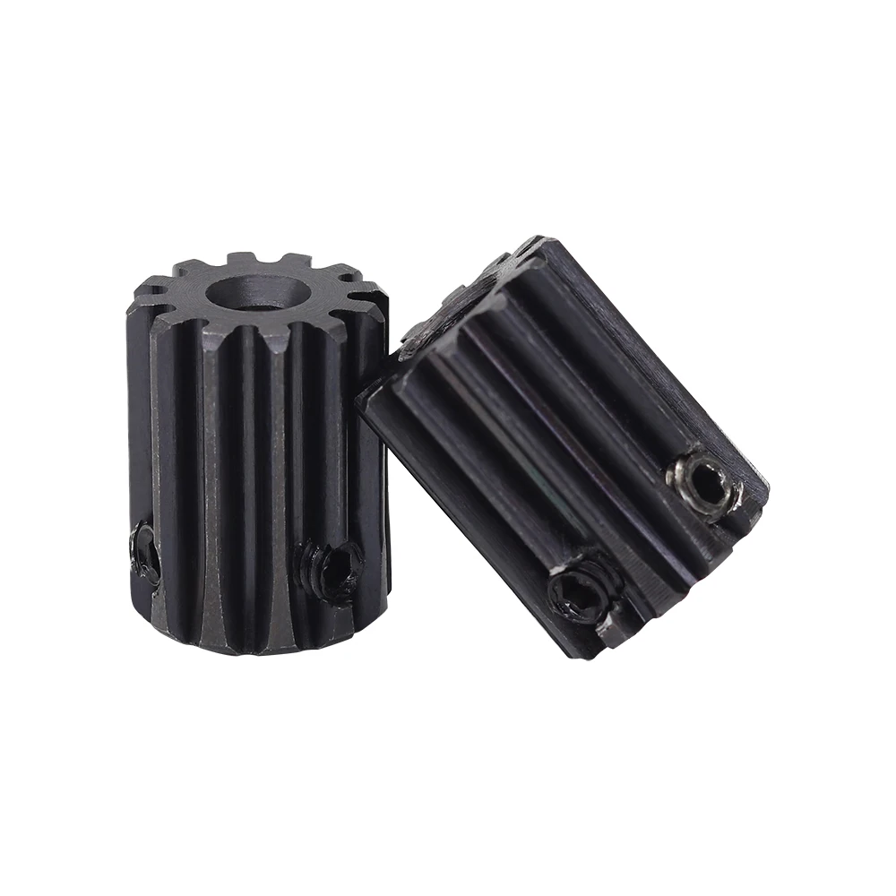 Module 1 Spur Gear 1M-10T/12T/14T SC45#Carbon Steel Material Motor Gear Bore Size 4/5/6/6.35/7 mm Transmission Accessories motor gear transmission gear