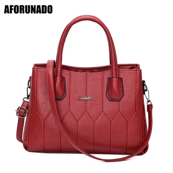 

Luxury Handbags Women Bags Designer Fashion PU Leather Shoulder Bags Ladies Hand Bag Elegant Red Crossbody Bags For Women 2020