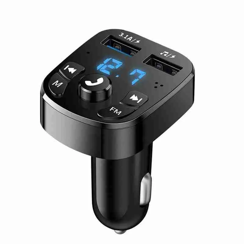 FM-трансмиттер автомобильный с поддержкой Bluetooth 5 0 и двумя USB-портами | Автомобили