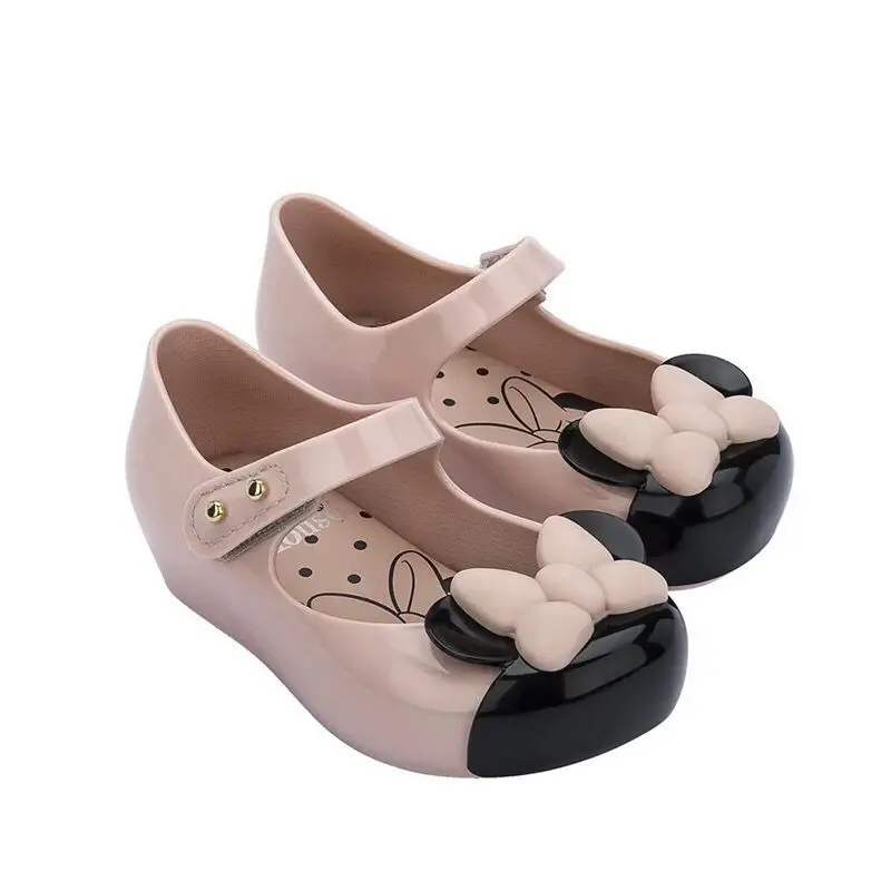 2021 de los niños zapatos de gelatina Mini Melissa nueva PVC suave zapatos de princesa arco ratón zapatos color caramelo Niño Zapatos de playa MN045