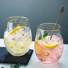 2 шт Звездная Вселенная стеклянная чашка с рисунком десерта Молочный Сок коктейльное яйцо форма бокал для вина es Пномпень бокал для питья es подарки 550 мл