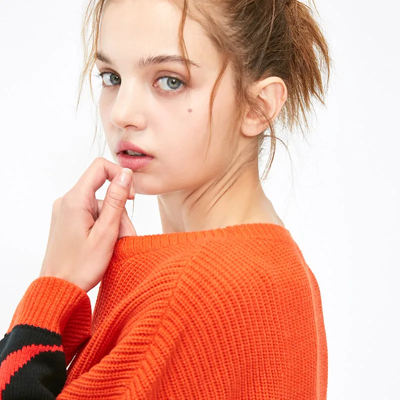 Vero Moda женский свитер с контрастными буквами с заниженной линией плеч | 318413563