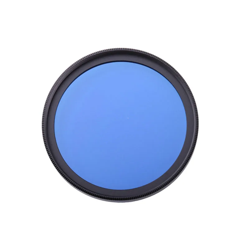 Full Color DSLR Camera Lens Filter 49mm 52mm 55mm 58mm 62mm 67mm 72mm 77mm Blue Red Orange full color Lens Filter - Цвет: Blue