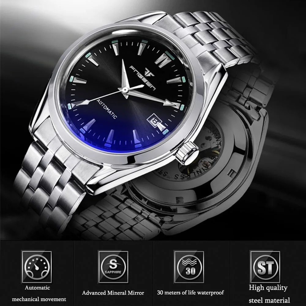 FNGEEN Men Watch Automatic Mechanical Watches Self Wind Male Top Brand Luxury Fashion Waterproof Wristwatch Relogio Masculino