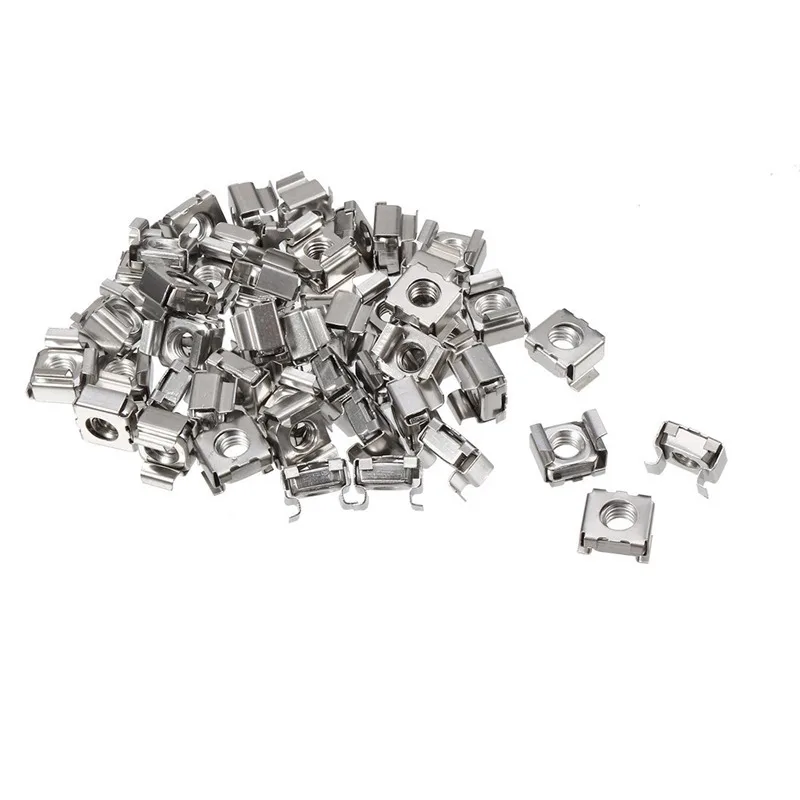 

35 pcs 304 Stainless Steel M5 Mounting Cage Nut for Server Shelf Cabinet