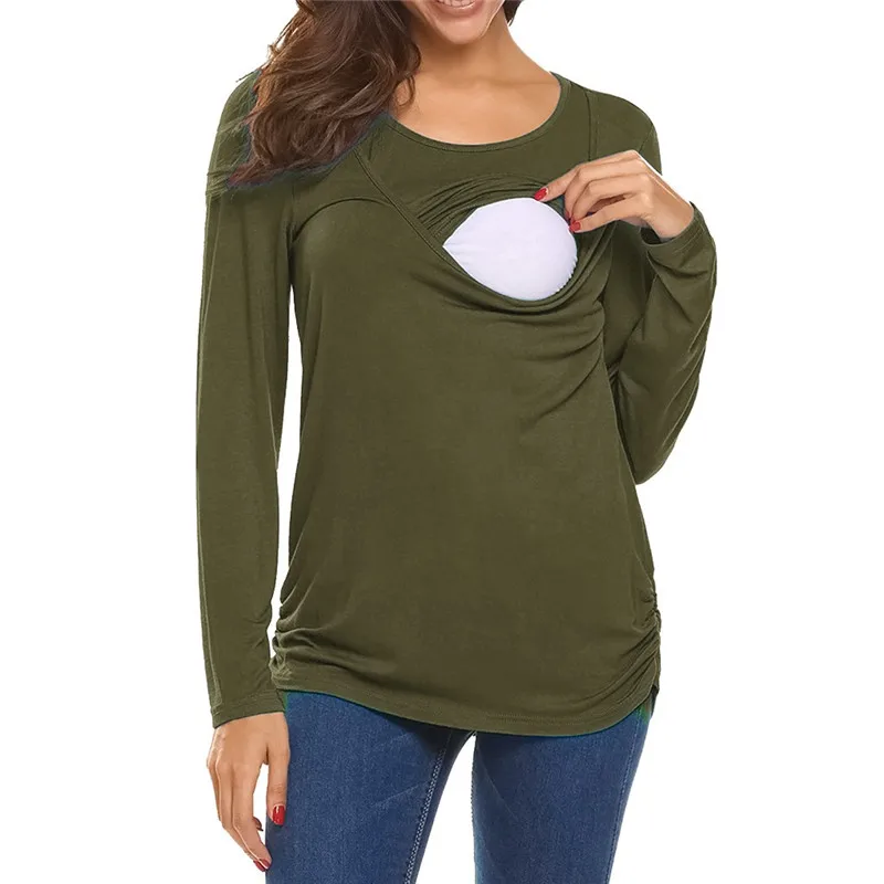 Telotuny Maternity Clothings Maternity Clothes For Pregnant Women Women Maternity Comfy Nursing Tops T-Shirts For Breastfeeding