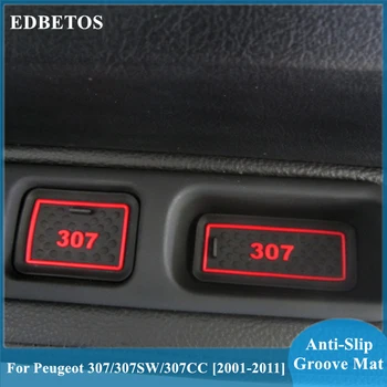 

For Peugeot 307 307SW 307CC Hatchback Sedan 2001 2002 2003 2004 2005 2006 2007 2008 2009 2010 2011 SW CC Car Door Groove Mat