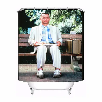 

Custom Forrest Gump Bath Curtain Bathroom Mildewproof Waterproof Polyester Shower Curtain#180417-02-132