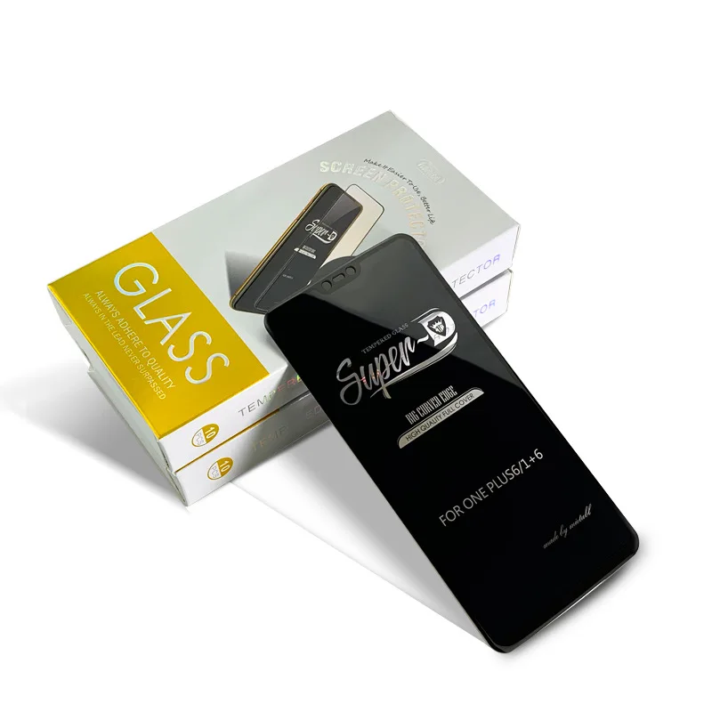 

Suitable for OnePlus 6 1 + 6 Tempered Glass Full Screen Full Rubber Screen Printing Large Arc Anti-Fingerprint Scratch-Proof Exp