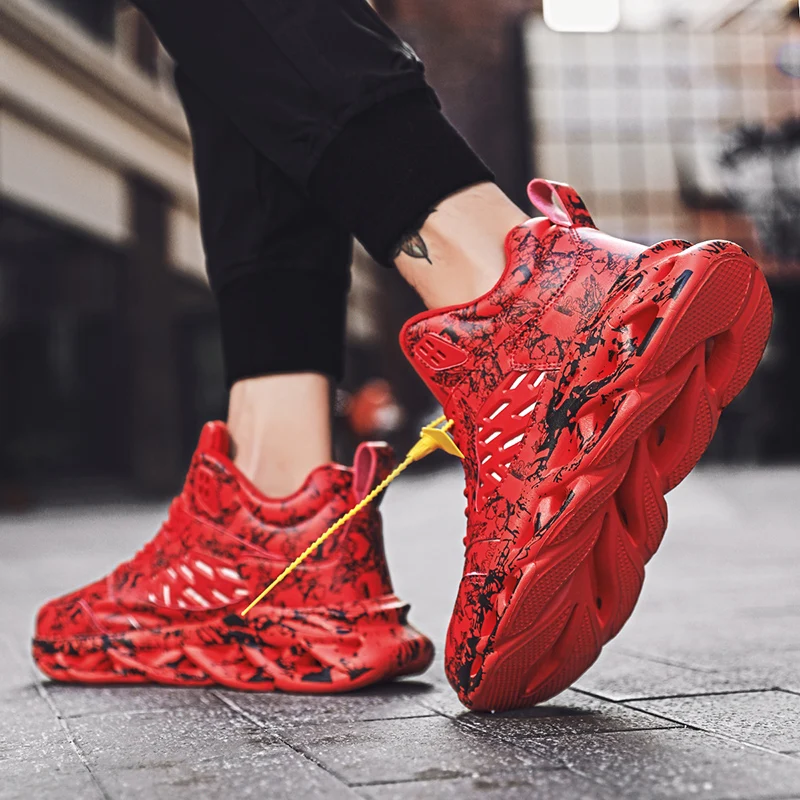 Ultra Light Shoes Men Sneakers Fashion Men Graffiti Sneakers Chunky Comfortable Basketball Shoes Men Outdoor Walking Footwear
